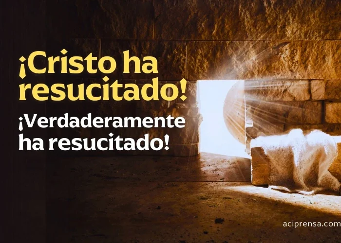 ¡Cristo ha resucitado, aleluya! ¡Feliz Pascua de Resurrección, aleluya!