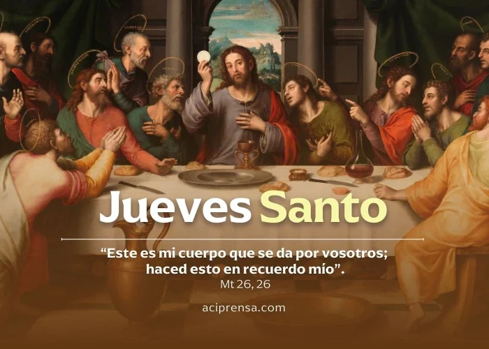 Hoy celebramos el Jueves Santo, día de la Última Cena del Señor Hoy celebramos el Jueves Santo, día de la Última Cena del Señor