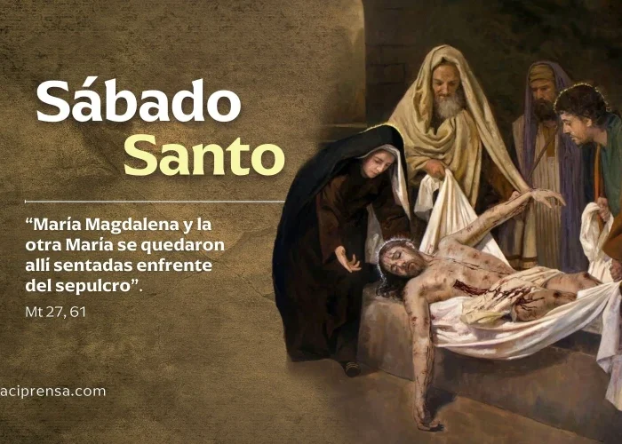Hoy es Sábado Santo, el día en que todos perdieron la fe salvo María, la Madre de Dios Hoy es Sábado Santo, el día en que todos perdieron la fe salvo María, la Madre de Dios